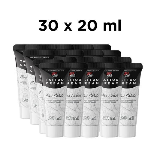 30 x Tattoo Cream Pina Colada 20ml -  Krabička - stojánek na vystavení